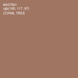 #A07561 - Coral Tree Color Image